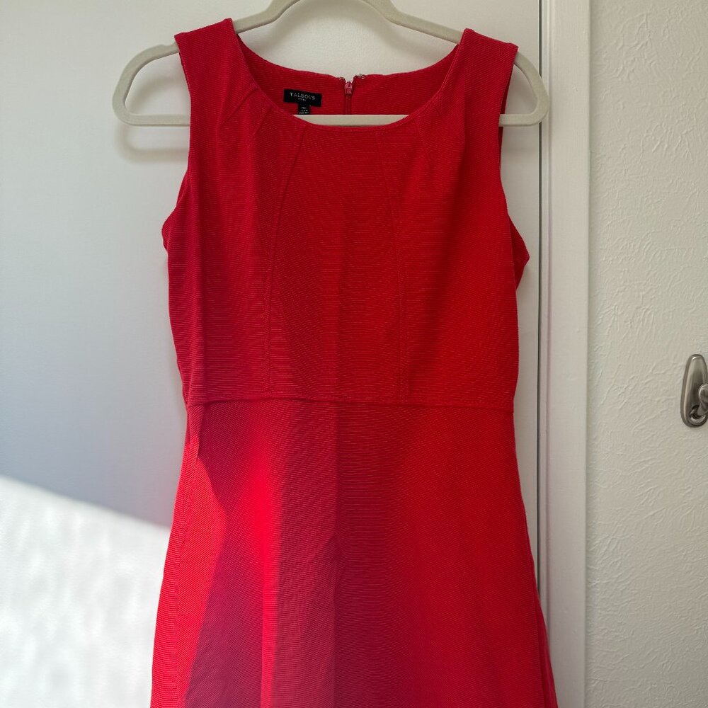 Talbots Red Sleeveless Dress